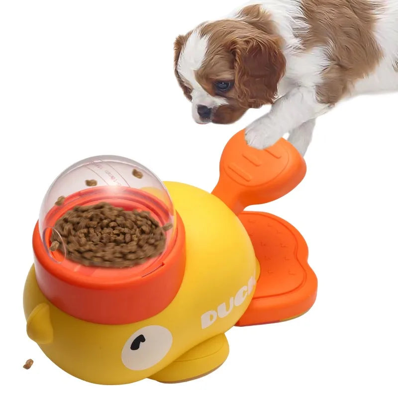 Cartoon Duck Pet Food Dispenser